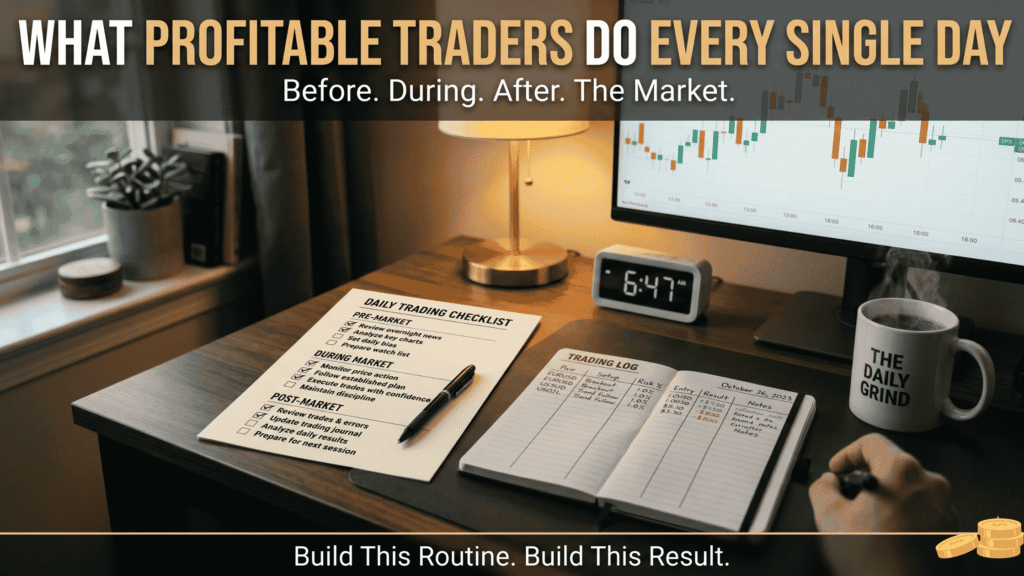 How to Build a Trading System That Actually Works (Complete Step-by-Step Guide) daily trading routine checklist profitable traders.webp