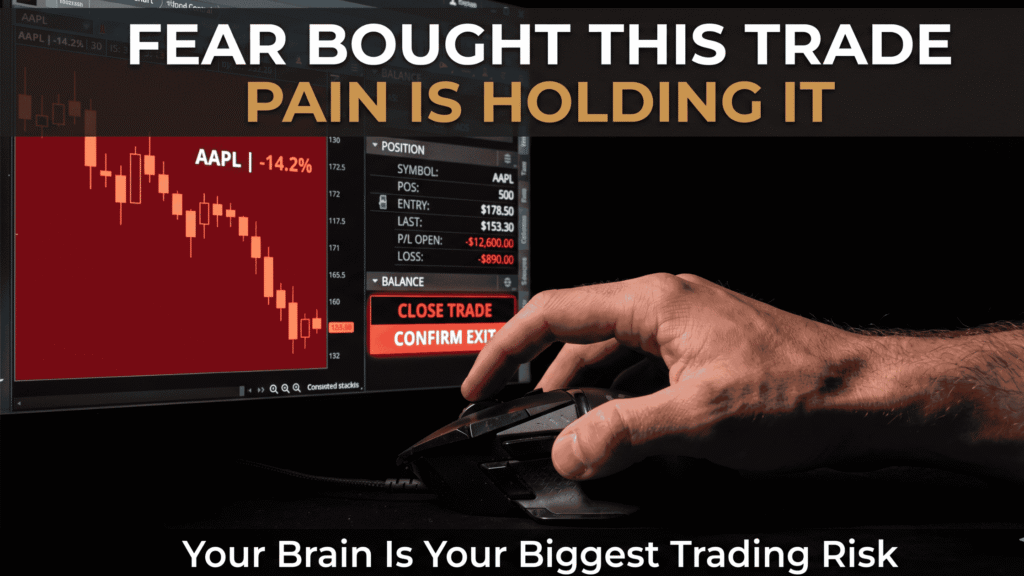 How to Build a Trading System That Actually Works (Complete Step-by-Step Guide) trading emotions fear pain holding losing trade.webp