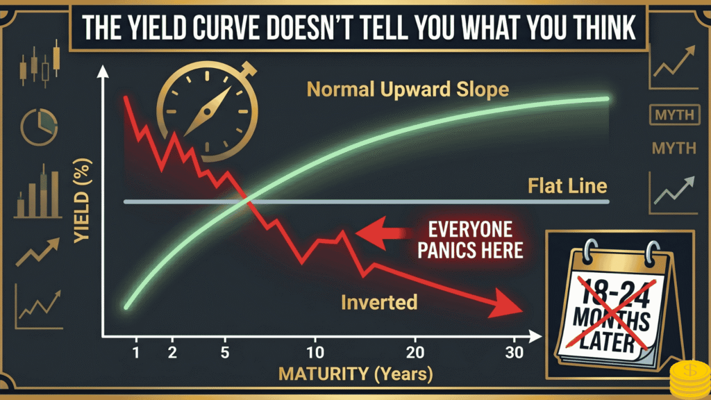 Investing Beliefs That Cost You Money (And What to Do Instead) yield curve shapes showing investing beliefs that cost you money when misread