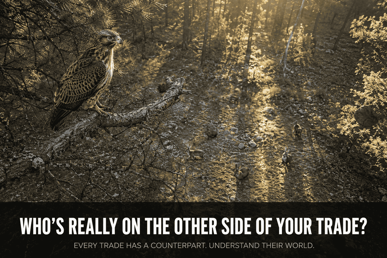 How professional traders profit from retail trader mistakes — hawk overlooking prey metaphor