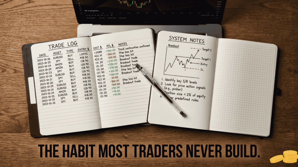 How to Build a Trading Plan for Beginners (Step-by-Step Guide) trading journal system log trade log beginners.webp
