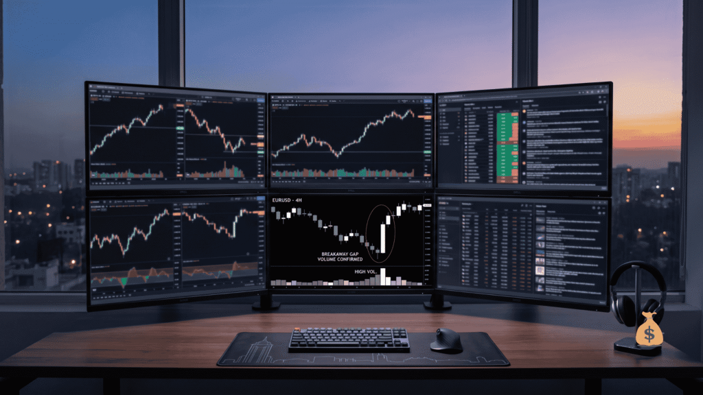 How to Refine Order Blocks for Safer Trade Entries(Complete Guide) Trading monitor showing a fair value gap overlapping an order block for confluence entry