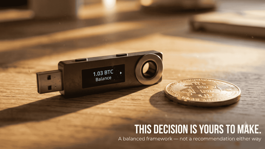 Is Cryptocurrency Worth Investing In? A Research-Backed Answer Hardware cryptocurrency wallet device beside a Bitcoin coin replica the practical decision framework for investing in cryptocurrency